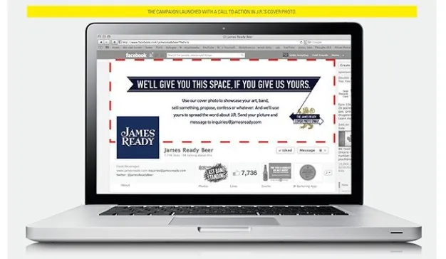 James Ready利用交换Facebook封面照片 提升品牌知名度
