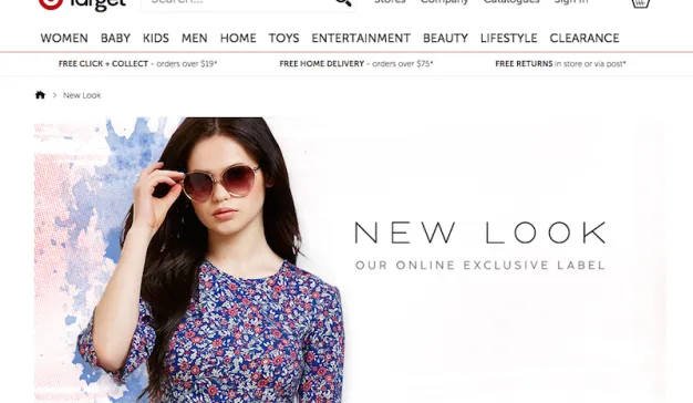 Target百货与快时尚品牌New Look携手打造在线快闪店，共创多样化的购物体验