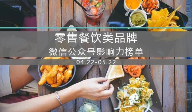 零售餐饮类品牌微信公众号影响力榜单 – 2016年5月