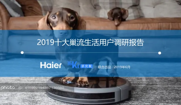 36氪研究院：2019十大巢流生活用户调研报告