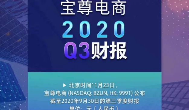 宝尊电商Q3财报：GMV108.47亿元，同比增长19.4%