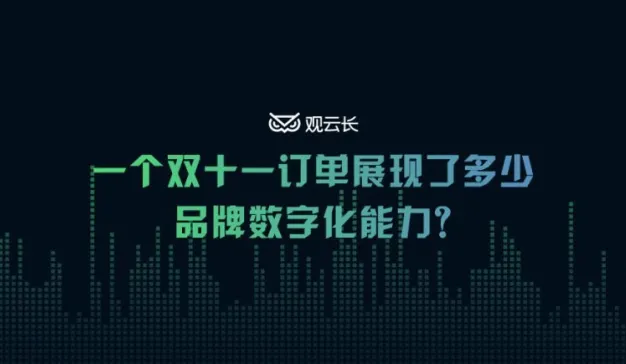 一个双十一订单展现了多少品牌数字化能力？