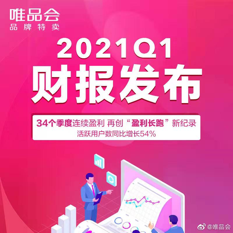 一季度财报出炉，唯品会位列2021网络零售百强第三